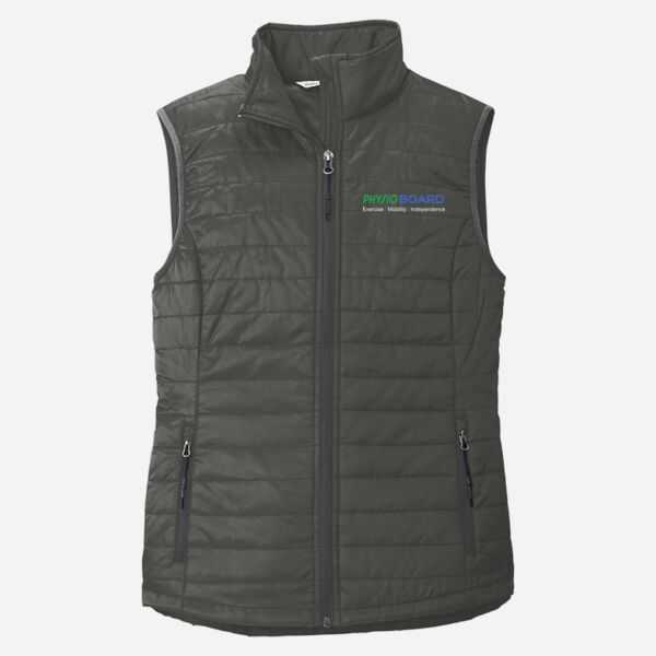 Ladies Packable Puffy Vest Thumbnail